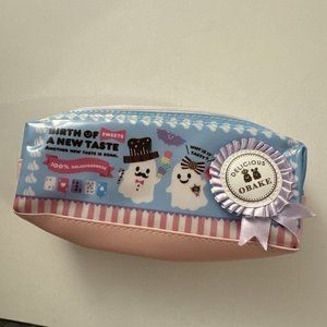 Cute Plastic Pencil Makeup Bag Delicious Obake Ghost Couple A7